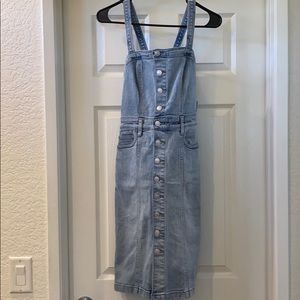 NWT Free People Button Front Denim Dress sz 6